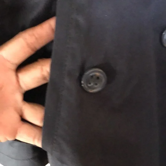 Navy blue Zara men’s raincoat - Long Jacket - Picture 4 of 12